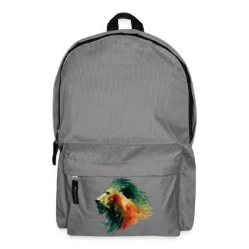 Löwenkopf Wasserfarbe - Rucksack - Mittelgrau - Vorne