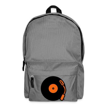 Vinyl Record Turntable Vinyl - Backpack - elephant grey - Front