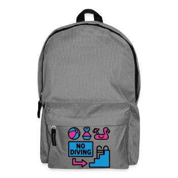 Pool Party Set Summer 90s - Backpack - elephant grey - Front