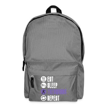 Eat Sleep Taekwondo Repeat Funny Martial Arts - Backpack - elephant grey - Front