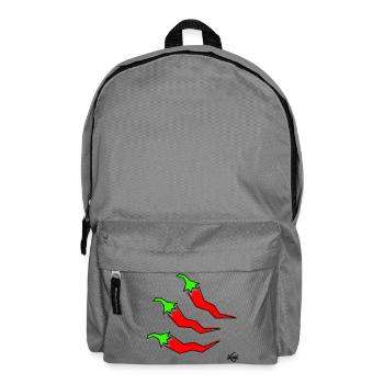 drei Pepperonis - Rucksack - Mittelgrau - Vorne