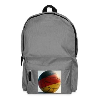 German Flag Ball Illustration - Backpack - elephant grey - Front