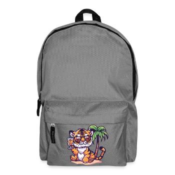 Palmier d’été tigre - Sac à dos - gris éléphant - Devant