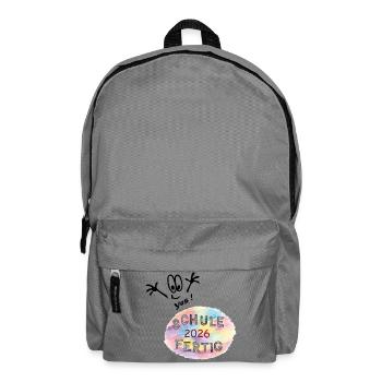 Schule 2026 Abschluß - Rucksack - Mittelgrau - Vorne