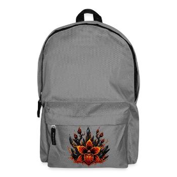 Fire Blossom of Lava Crystals - Backpack - elephant grey - Front