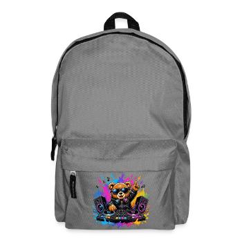 Teddy Bear DJ Neon Splash - Sac à dos - gris éléphant - Devant