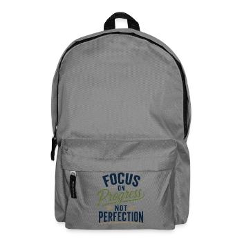 Concentrez-vous sur le progrès, pas sur la perfection - Sac à dos - gris éléphant - Devant