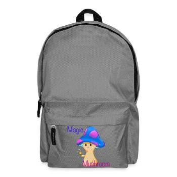 Magischer Pilz mit Zauberstab - Rucksack - Mittelgrau - Vorne