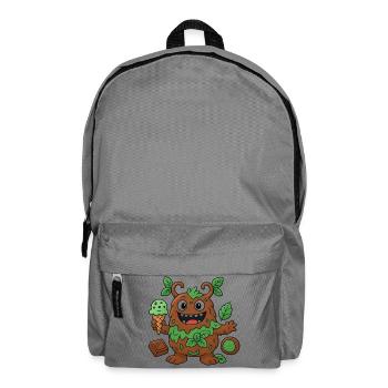 Cute Chocolate Mint Monster - Backpack - elephant grey - Front