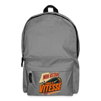 Mon histoire change de vitesse - Sac à dos - gris éléphant - Devant