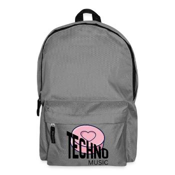 Love Donut Pop Typography - Backpack - elephant grey - Front