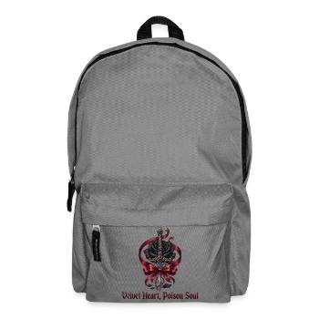 Velvet Herz Dolch - Rucksack - Mittelgrau - Vorne