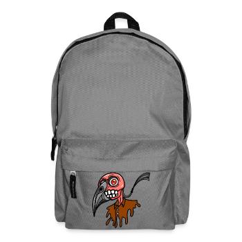 Ein Ghul mit Rabenmaske. - Rucksack - Mittelgrau - Vorne