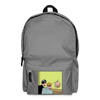 Loch in der Wand - Rucksack - Mittelgrau - Vorne