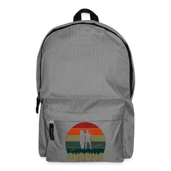 Surfing Sunset Man - Rucksack - Mittelgrau - Vorne