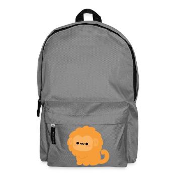 Goldener Löwe Tamarin-Affe - Rucksack - Mittelgrau - Vorne