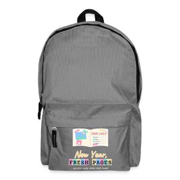 Neujahr Frische Seiten Junk Journal Scrapbooking - Rucksack - Mittelgrau - Vorne