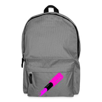 Lippenstift Design - Rucksack - Mittelgrau - Vorne