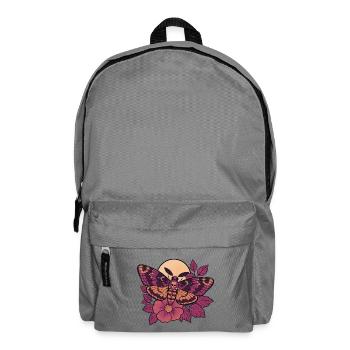 Schädelmotten-Mond-Floral - Rucksack - Mittelgrau - Vorne