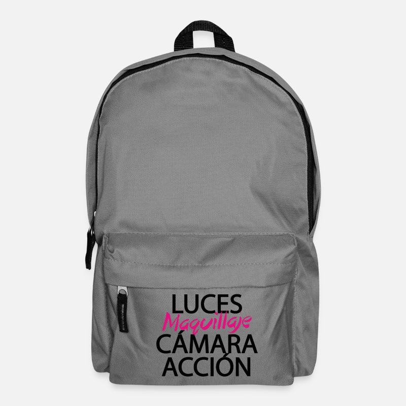 Make-up-Licht-Kamera-Aktion - Rucksack - Mittelgrau