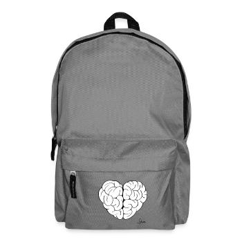BRAIN + HEART - Rucksack - Mittelgrau - Vorne