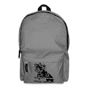 reiten springreiten - Rucksack - Mittelgrau - Vorne