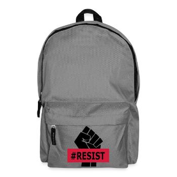 Hashtag Resist - Raised Fist - Black Power - Backpack - elephant grey - Front