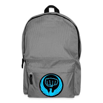 Wado Taubenemblem Logo blau - Rucksack - Mittelgrau - Vorne