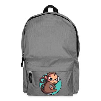 Äffchen auf die Palme gebracht - Rucksack - Mittelgrau - Vorne