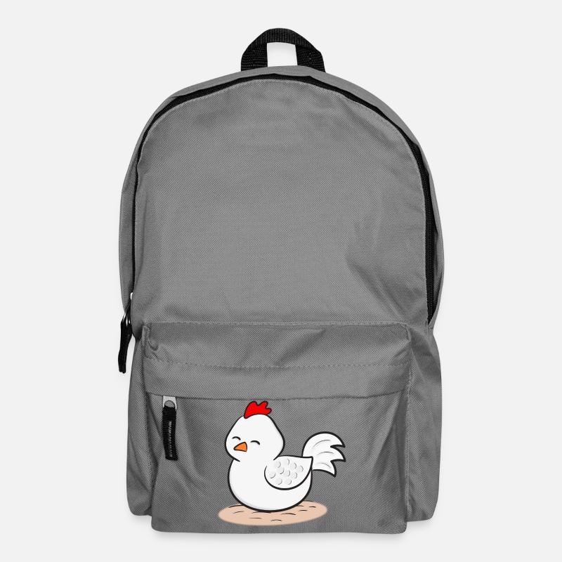 Huhn Hühner - Rucksack - Mittelgrau