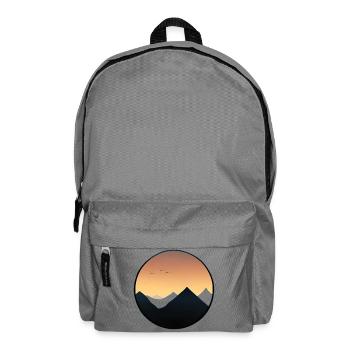 Sundown Sonnenuntergang auf den Bergen - Rucksack - Mittelgrau - Vorne