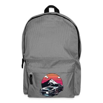 JDM-Auto Japanische Retro-Autorenn-Drift-Legende - Rucksack - Mittelgrau - Vorne