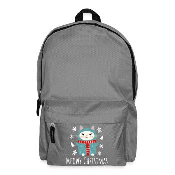 Meowy Christmas - Chat de Noël mignon - Sac à dos - gris éléphant - Devant