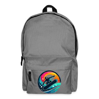 Vibrationen der Snowboard-Evolution - Rucksack - Mittelgrau - Vorne
