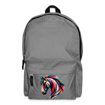 Pferd - Rucksack - Mittelgrau - Vorne
