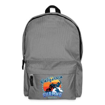 Kalifornisches Surfen in Malibu. - Rucksack - Mittelgrau - Vorne