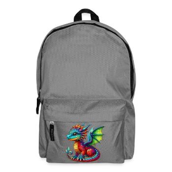 Drache - Rucksack - Mittelgrau - Vorne