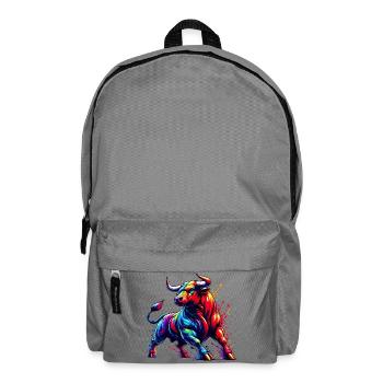 Stier - Rucksack - Mittelgrau - Vorne