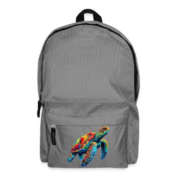 Schildkröte - Rucksack - Mittelgrau - Vorne
