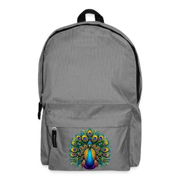 Peacock - Backpack - elephant grey - Front