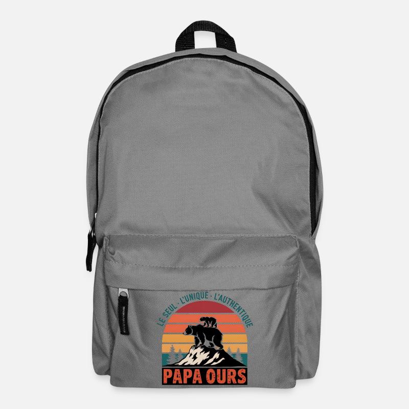 Papa Ours - Le Seul, L'unique, L'authentique - Sac à dos - gris éléphant