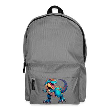 Dinosaurier - Rucksack - Mittelgrau - Vorne