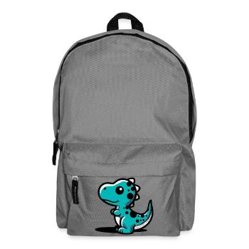 Dinosaurier - Rucksack - Mittelgrau - Vorne