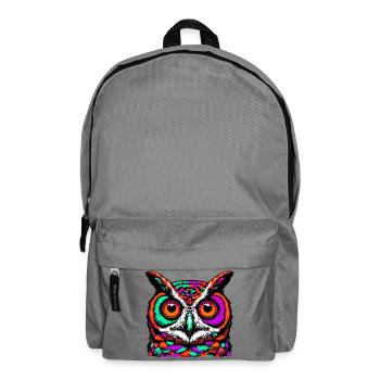 Eule - Rucksack - Mittelgrau - Vorne