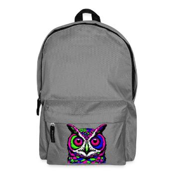 Eule - Rucksack - Mittelgrau - Vorne