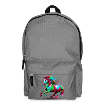 Pferd - Rucksack - Mittelgrau - Vorne