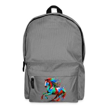 Pferd - Rucksack - Mittelgrau - Vorne