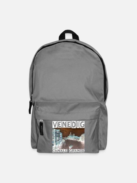 Digitale Fantasie - Canale Grande in Venedig - Rucksack - Mittelgrau