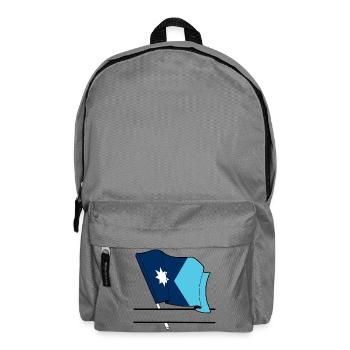 Drapeau Minnesota bannière de texte - Sac à dos - gris éléphant - Devant