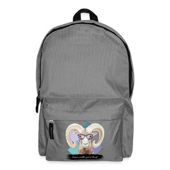 JvG Widder "Immer widder guad drauf." - Rucksack - Mittelgrau - Vorne